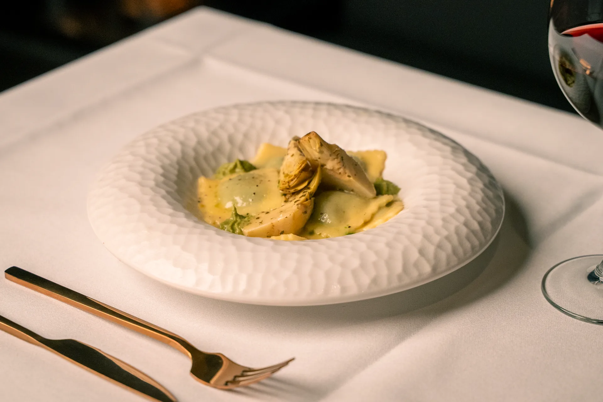 Artischocken-Ravioli — Hausgemachte Pasta PEARL Event Catering